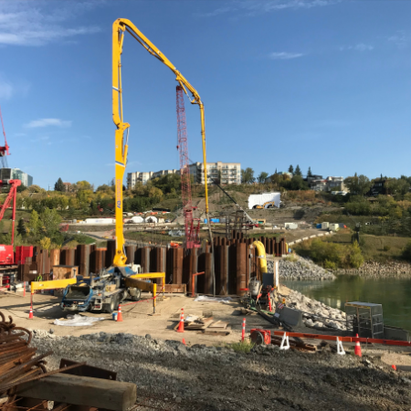 The Tawatinâ Bridge – LRT Bridge - A&B Concrete Pumping Ltd.